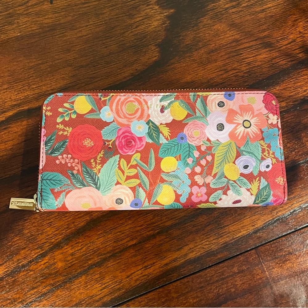 Rifle Paper Co. Continental Wallet - Garden Party Pattern - NWOT